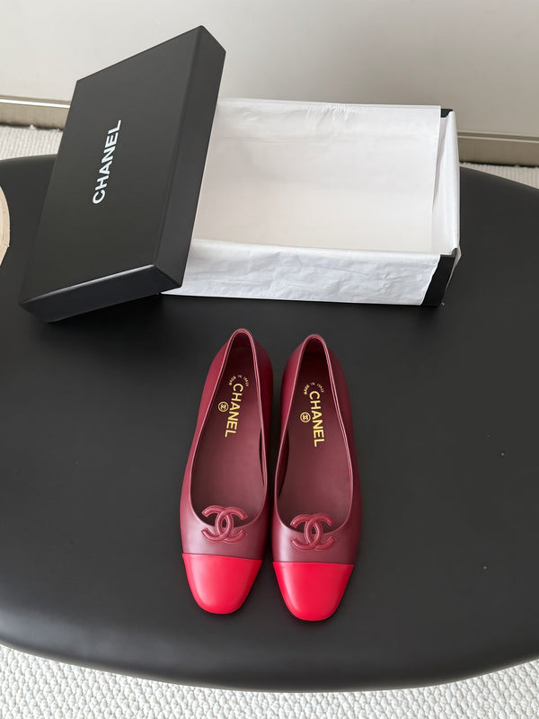 CC 26B Double C Loafers Burgundy Leather 917822