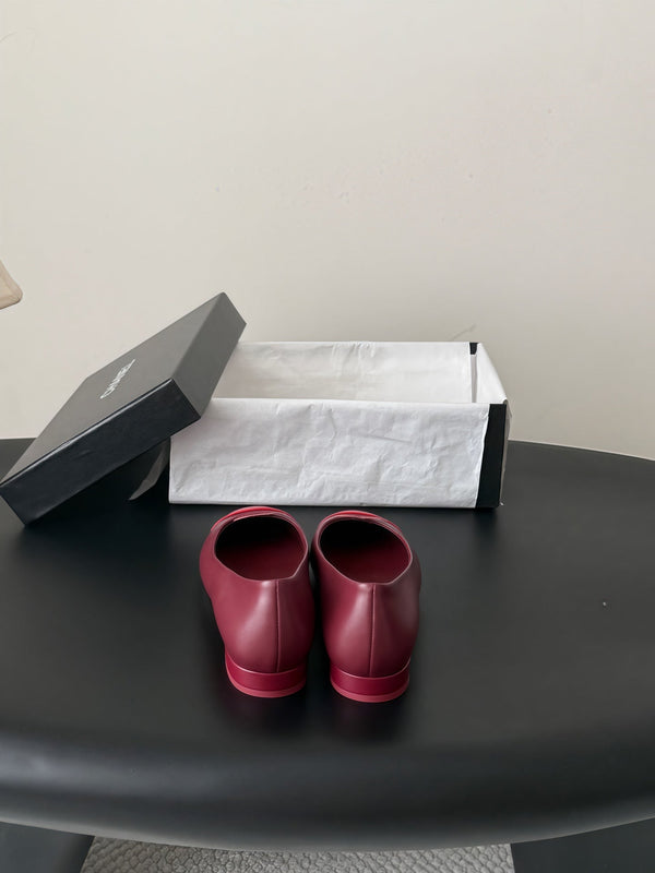 CC 26B Double C Loafers Burgundy Leather 917822