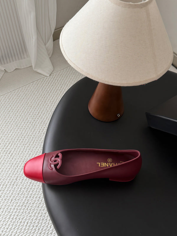 CC 26B Double C Loafers Burgundy Leather 917822
