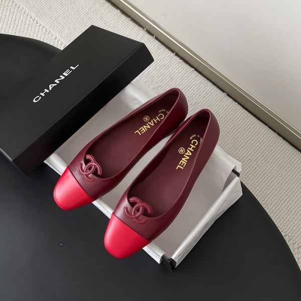 CC 26B Double C Loafers Burgundy Leather 917822