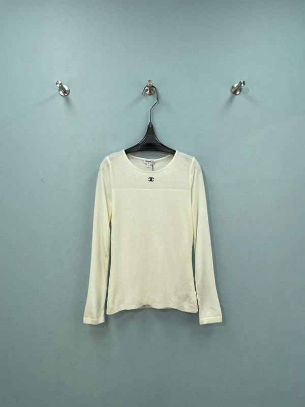 CC Embroidered Knit Sweater Wool 747410