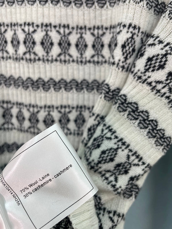 CC Geometric Crewneck Sweater Wool 747518