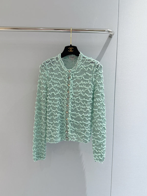 CC Métiers d'Art 2026 Sheer Cardigan Silk 750204