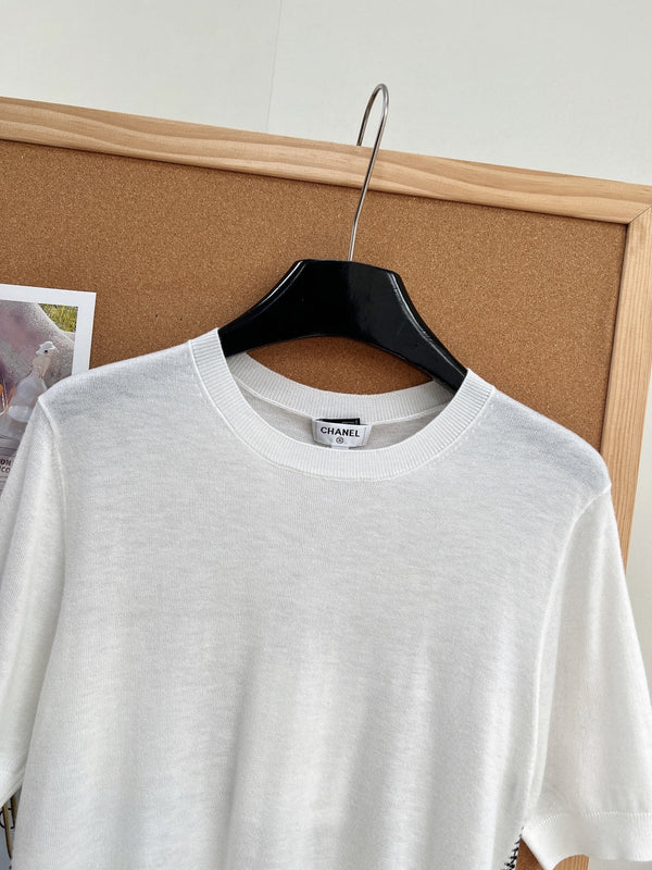 CC Zigzag Knit Top Cashmere 757864