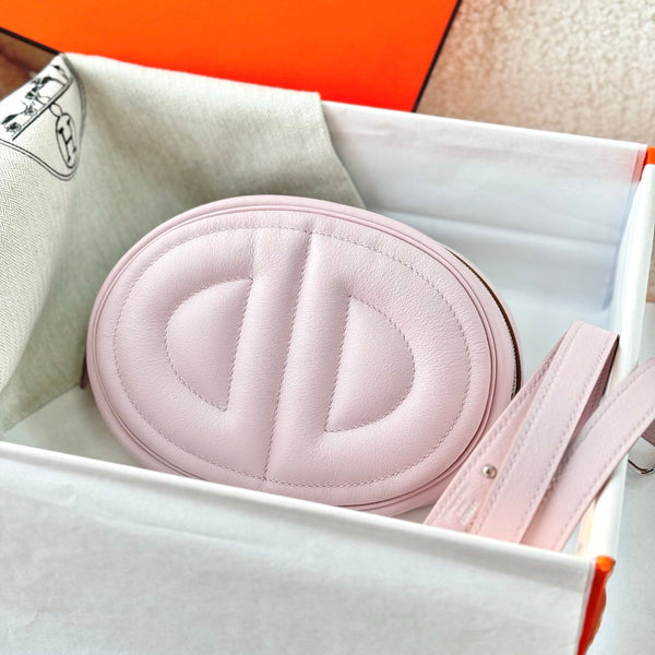 HM In-the-Loop Belt 19CM Bag Pink Swif