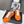 Prad America's Cup Logo Tag Sneakers Orange Soft Rubber & Bike Fabric 951914