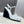 HM Wedge Sandals 10.5CM White Leather 959356