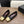 CC Square-Toe Ballet Flats Black Gold Lambskin 961515