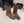 CC Mid-Calf Boots 4CM Gold Chain Charm Brown Knit Suede 961503