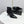 CC 26s Pointed-Toe Stiletto Ankle Boots Black Sheepskin Mesh 972790