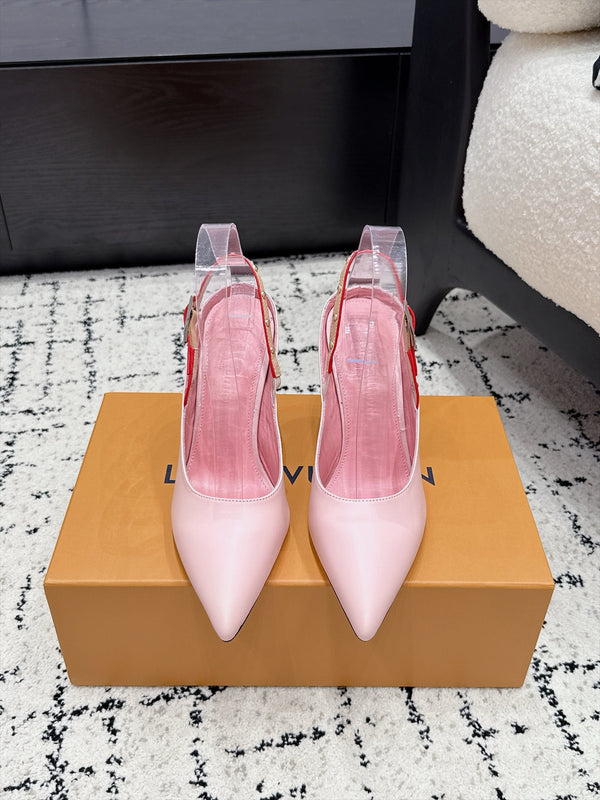 LV My Way Slingback Pumps 9.5CM Pink Leather 979692