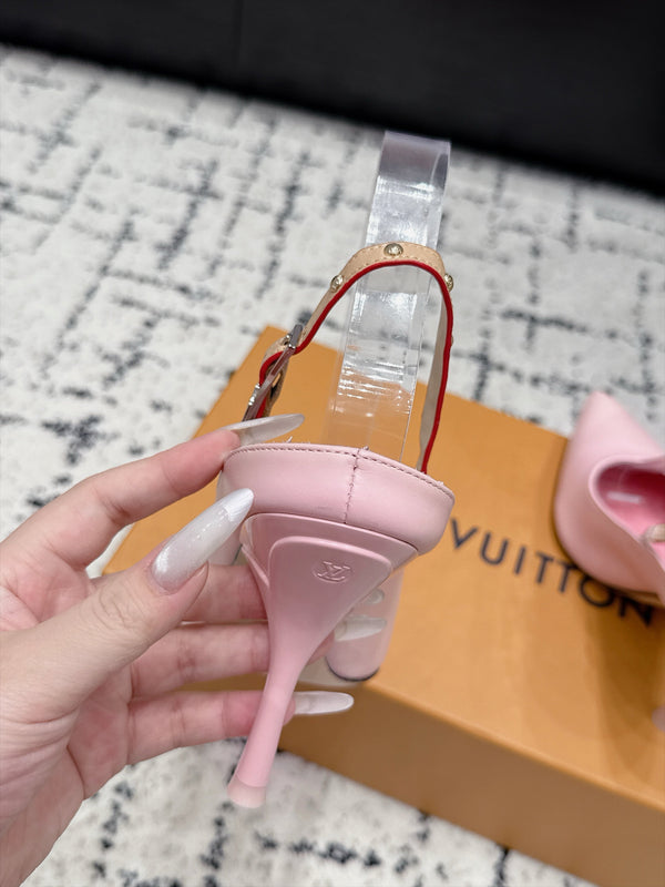 LV My Way Slingback Pumps 9.5CM Pink Leather 979692