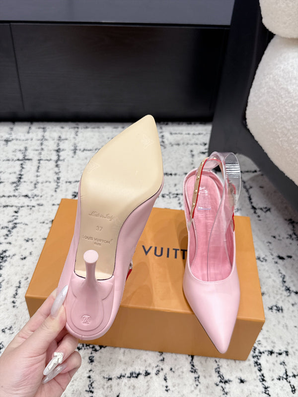 LV My Way Slingback Pumps 9.5CM Pink Leather 979692
