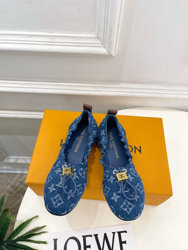 LV Nolita Ballerina Monogram Blue Denim 979547