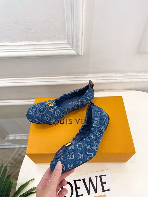 LV Nolita Ballerina Monogram Blue Denim 979547