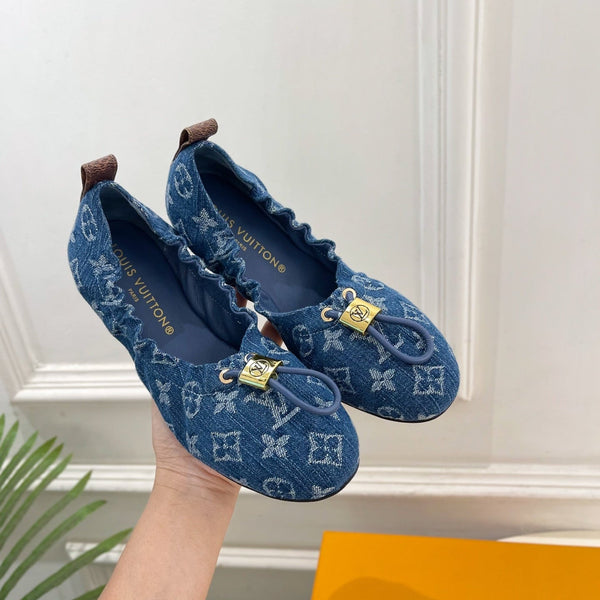 LV Nolita Ballerina Monogram Blue Denim 979547