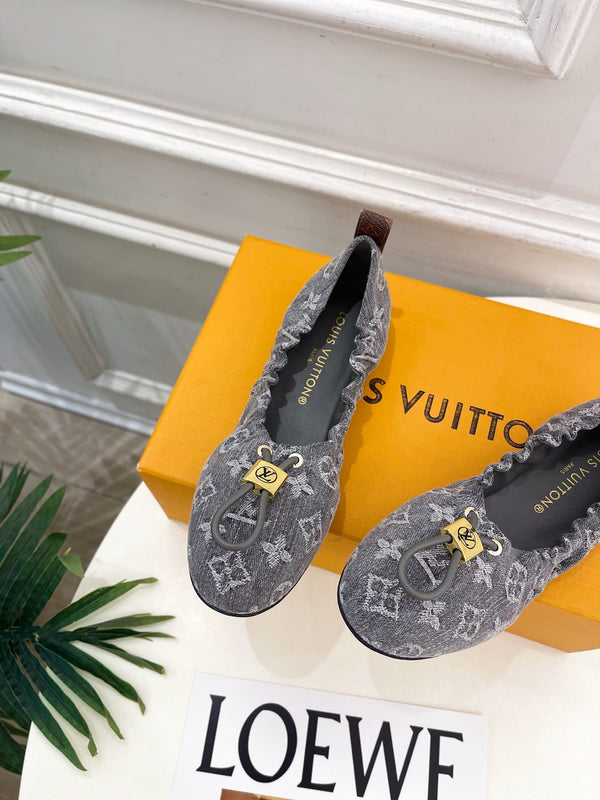 LV Nolita Ballerina Monogram Grey Denim 979546