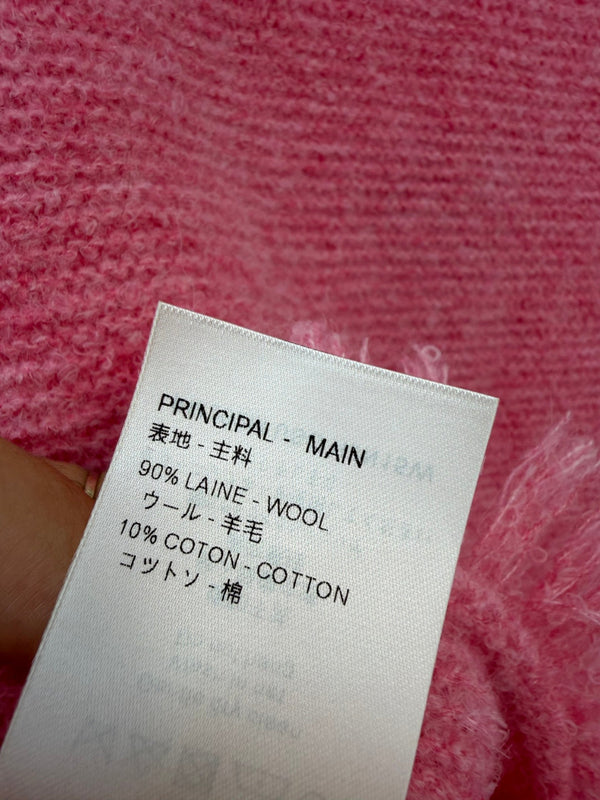 LV  Fringe Hem Toweling Jacket Initials Wool 421046