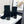 CC Mid-Calf Sock Boots Black Suede Stretch Knit 985658