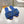LV Flat Mule Sandals Blue Fur Gold LV Medallion 997725