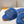 LV Flat Mule Sandals Blue Fur Gold LV Medallion 997725
