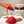LV Flat Mule Sandals Red Fur Gold LV Medallion 997720