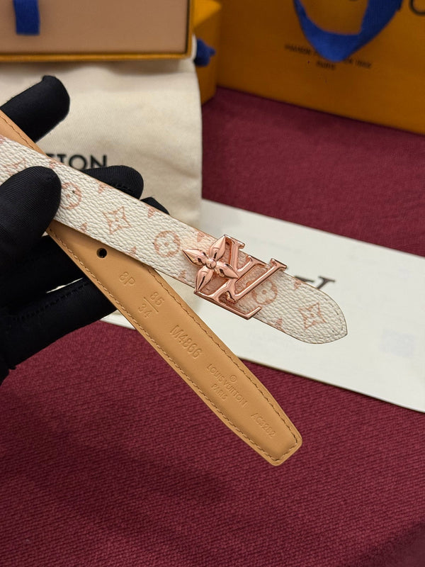 LV Bloom Reversible Belt 20mm Monogram Calfskin 215152