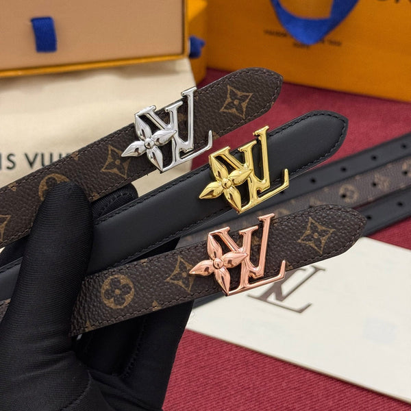 LV Bloom Reversible Belt 20mm Monogram Calfskin 215151