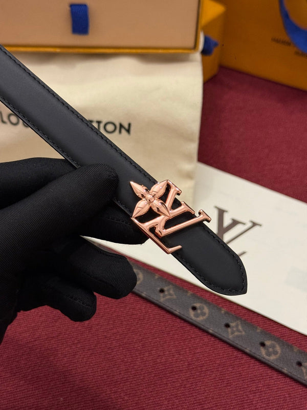 LV Bloom Reversible Belt 20mm Monogram Calfskin 215151