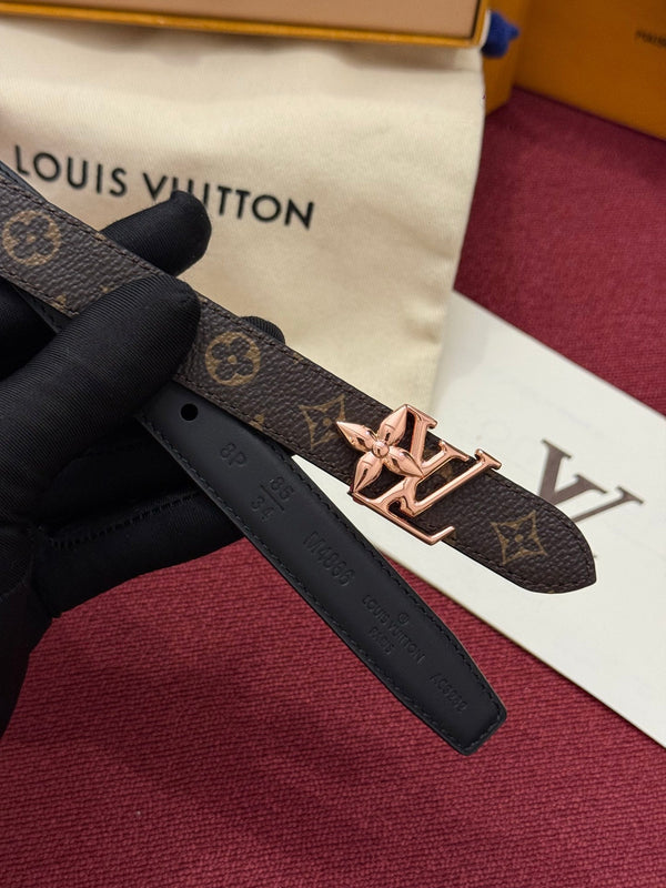LV Bloom Reversible Belt 20mm Monogram Calfskin 215151