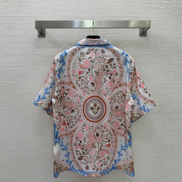 LV Shirt & Shorts Set Multicolor Silk 411825