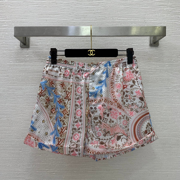 LV Shirt & Shorts Set Multicolor Silk 411825