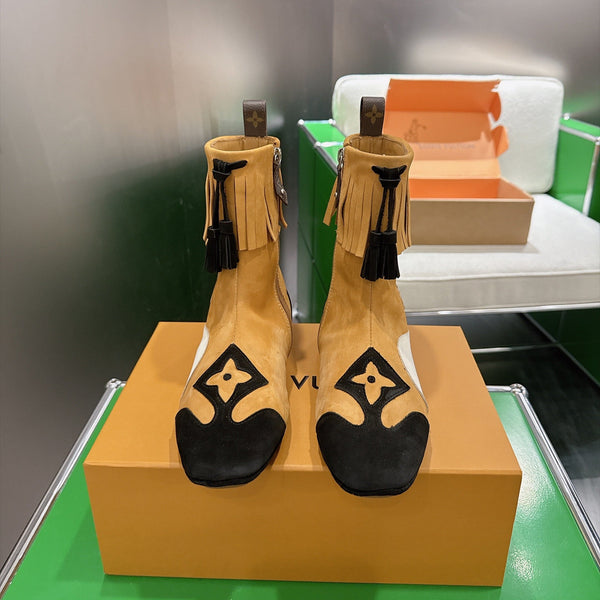LV Sneakerina Boots Brown Black Suede 999365