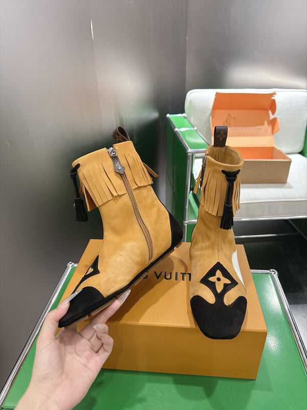 LV Sneakerina Boots Brown Black Suede 999365