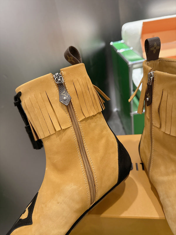 LV Sneakerina Boots Brown Black Suede 999365