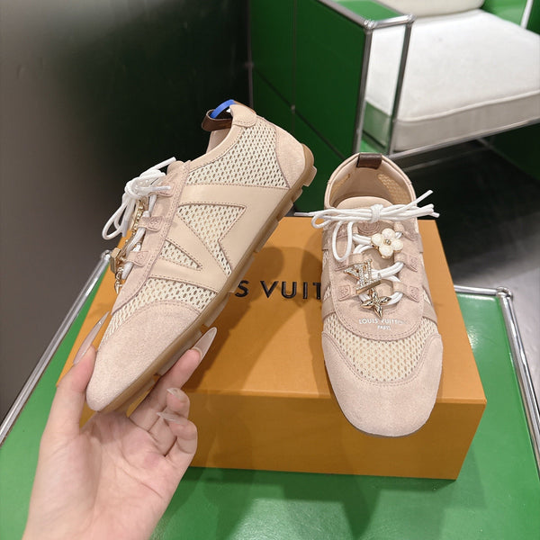 LV Sneakerina Sneaker Pink Mesh Suede 999353