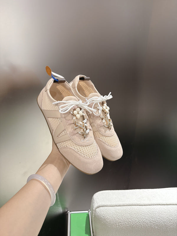 LV Sneakerina Sneaker Pink Mesh Suede 999353