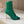 BM 26S Moneta Monogram Lace-Up Boots Peep-Toe Dark Green Knit 111311