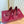 GG 26S Horsebit Ballet Flats Bow Detail Burgundy GG Canvas 141312