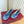 GG 26S Horsebit Ballet Flats Bow Detail Blue GG Canvas 141311