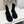 TR 26S Platform Ankle Boots 4cm Side Zip Black Suede 140945