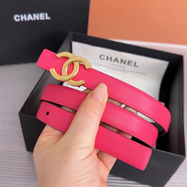 CC 26W Belt 2cm Double-Sided Calfskin 218291