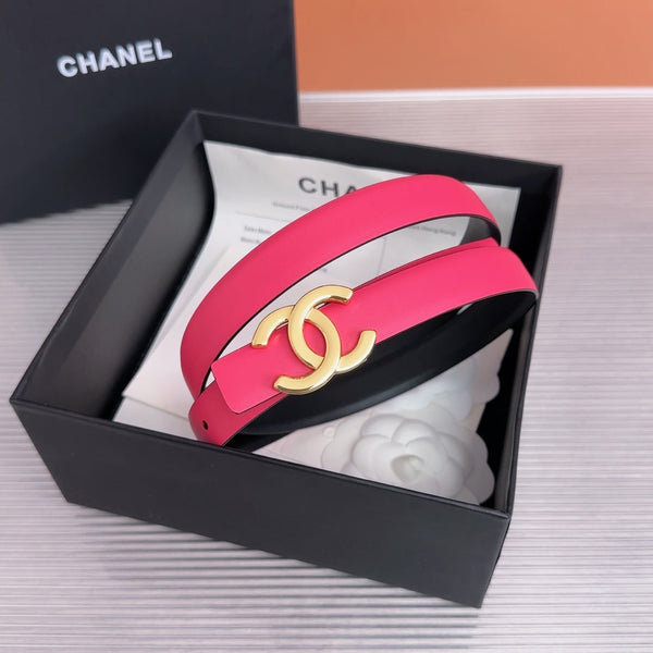 CC 26W Belt 2cm Double-Sided Calfskin 218291