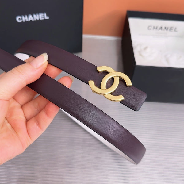 CC 26W Belt 2cm Double-Sided Calfskin 218289