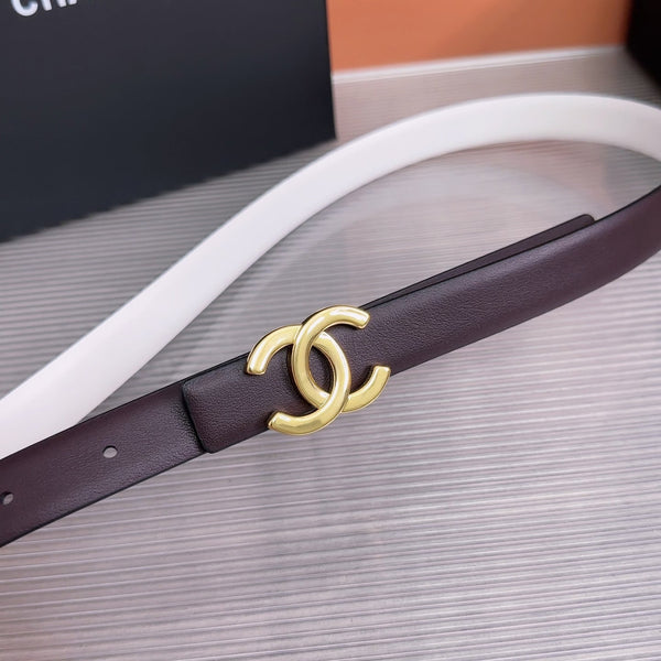 CC 26W Belt 2cm Double-Sided Calfskin 218289