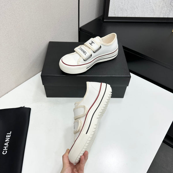 CC Sport Sneakers White Red Black Fabric 145659