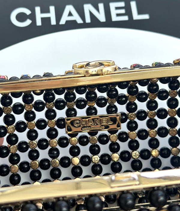 CC Cruise Evening Clutch 17cm Pearl Multicolor Crystal Rhinestones