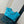 CC 26B Shopping Bag 55CM Blue Suede Calfskin 6474
