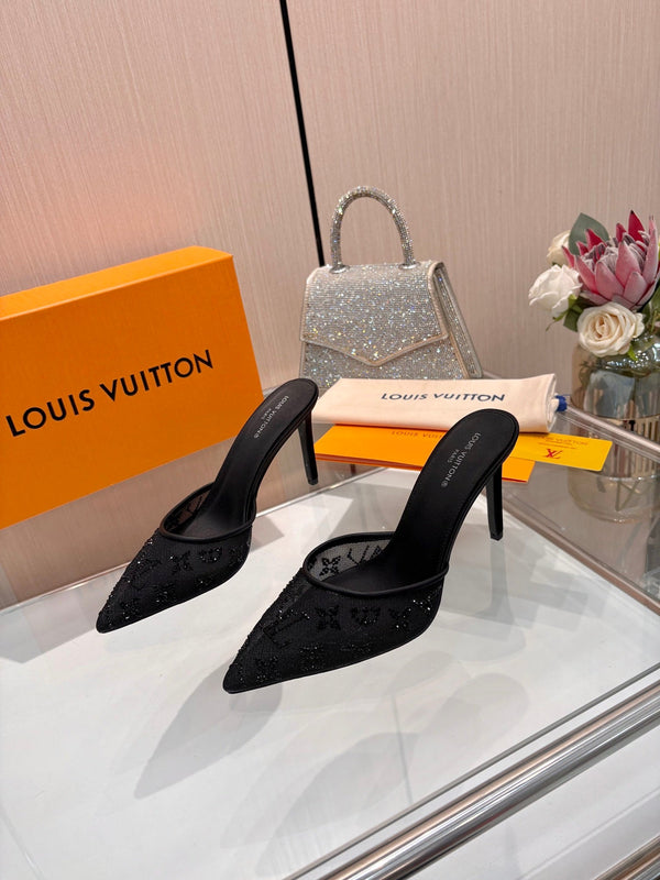 LV 2026 Gala Mule 10cm Mesh 140716