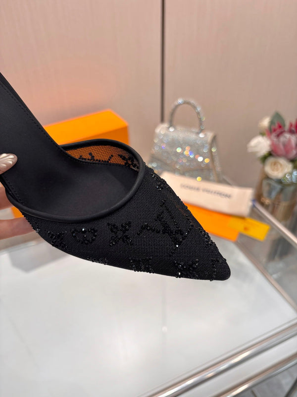 LV 2026 Gala Mule 10cm Mesh 140716